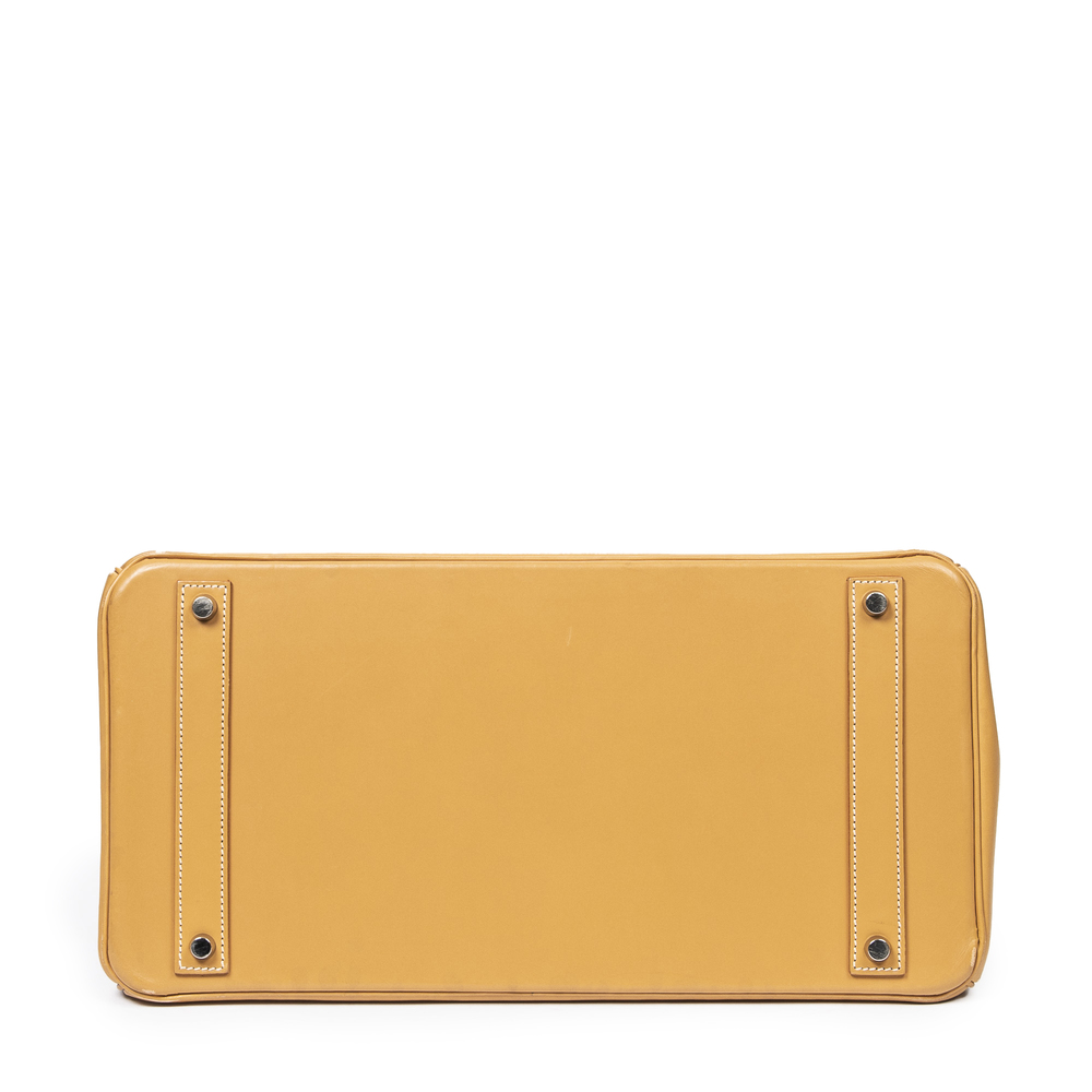 Hermes Birkin 40 in Curry Yellow Chamonix Leather - Picture 7 of 9